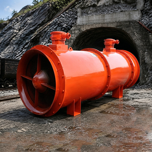 พัดลมดูดอากาศแบบแกนสำหรับงานเหมืองใต้ดิน ยี่ห้อ Zhongmei รุ่น Mature Manufacturing Mining Machine พร้อมลูกปืนและเกียร์  มีจำหน่าย - Product Image 1