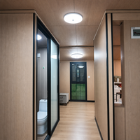 Maison préfabriquée modulaire à toit en pente de 20 pieds, norme européenne, finition bois, pour chambre d'hôtes et projet de complexe hôtelier