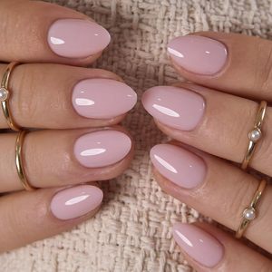 <span class=keywords><strong>Uñas</strong></span> Postizas de Gel Suave en Forma de Almendra Extra <span class=keywords><strong>Cortas</strong></span>, Kit de <span class=keywords><strong>Uñas</strong></span> Postizas <span class=keywords><strong>Color</strong></span> Rosa Nude Reutilizables de Larga Duración con Pegamento &amp;   Pestañas, 32 piezas - Product Image 3