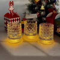 Verre à whisky rotatif sans plomb pour la vente en gros, idéal pour les distributeurs de barware