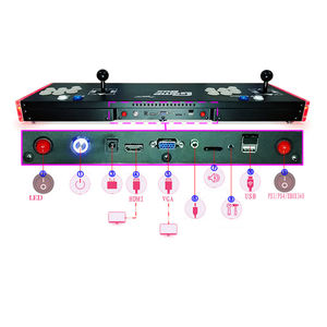 Manette de jeu d'arcade pour 2 joueurs, manettes de jeu pour consoles de combat - Product Image 3