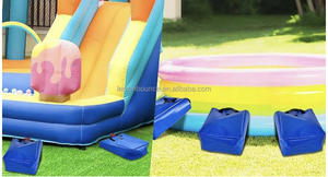 Sacs de sable en PVC durables, sacs de sable pour château gonflable, adaptés aux toboggans aquatiques gonflables fixes, aux auvents et aux tentes - Product Image 4