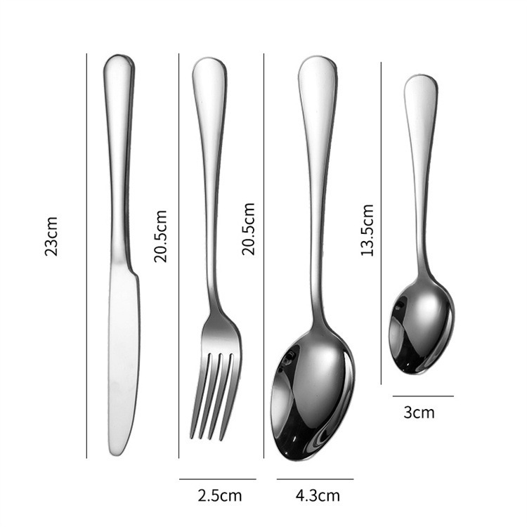 Golden Modern Disposable Stainless Steel Party Tableware Knife Spoon Fork Luxury High Quality Cutlery Set · image 6