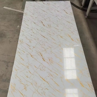 Panneau mural en PVC marbré durable pour l'intérieur, panneau mural en WPC, panneau mural en SPC imperméable, panneau mural en ardoise carbone, panneau mural en fibre de bambou