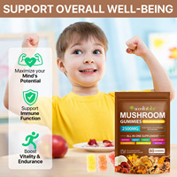 Acentiallabs Gummies aux champignons complexes et Ashwagandha, Gummies aux champignons magiques biologiques