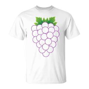 Camiseta con diseño de uvas para Halloween, camiseta con diseño de frutas, regalo divertido unisex para adultos - Product Image 1
