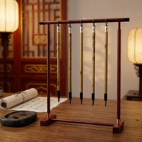 Prix d'usine – Ensemble de pinceaux de calligraphie à poils mixtes, boîte rigide personnalisée OEM, fournitures de calligraphie pour loisirs créatifs, commande en gros
