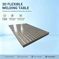 Plateforme de soudage 3D flexible de haute précision, table de soudage en acier nitrué anti-usure pour travaux de fabrication