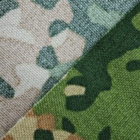 Tissu Cordura en nylon 500D à motif fractal néerlandais multicolore avec revêtement hydrofuge en PU