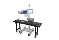 Machine de marquage laser volante CO2 à tube métallique RF de qualité industrielle 60W 30W pour le codage des matériaux non métalliques (plastique, bois, cuir) - Système CE