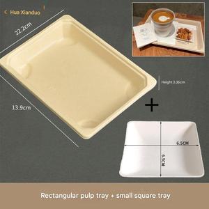 Kit de platos desechables ecológicos de pulpa para sushi, bandeja de servir, platos y tazones para fiestas en casa - Product Image 3