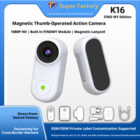 Caméra de suivi GPS intelligente pour animaux de compagnie USMILEPET, étanche IP67, compatible avec Apple Find My et Android Find Hub, caméra de collier HD 1080P pour chiens