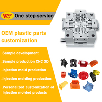 Custom made involucri elettronici del prodotto di plastica, componenti elettronici involucri protettivi di stampaggio ad iniezione personalizzato di plastica