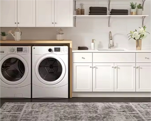 Mueble de Lavandería con Lavabo Integrado para Balcón, Lavadero, Baño - Product Image 3