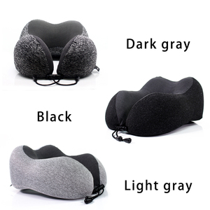 Oreiller de voyage en coton de haute qualité, nouveau style, en forme de U, soutien pour la tête et le menton en mousse à mémoire de forme, lavable, pour l'extérieur, Noël - Product Image 5