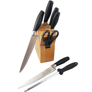 Ensemble <span class=keywords><strong>de</strong></span> couteaux <span class=keywords><strong>de</strong></span> <span class=keywords><strong>cuisine</strong></span> professionnels <span class=keywords><strong>de</strong></span> qualité supérieure avec bloc en bois, ensemble <span class=keywords><strong>de</strong></span> couteaux en acier inoxydable - Product Image 2