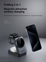 Haute qualité Smart 15W USB type-c QI2 chargeur sans fil rapide alliage d'aluminium multifonctionnel pour téléphone directement en usine