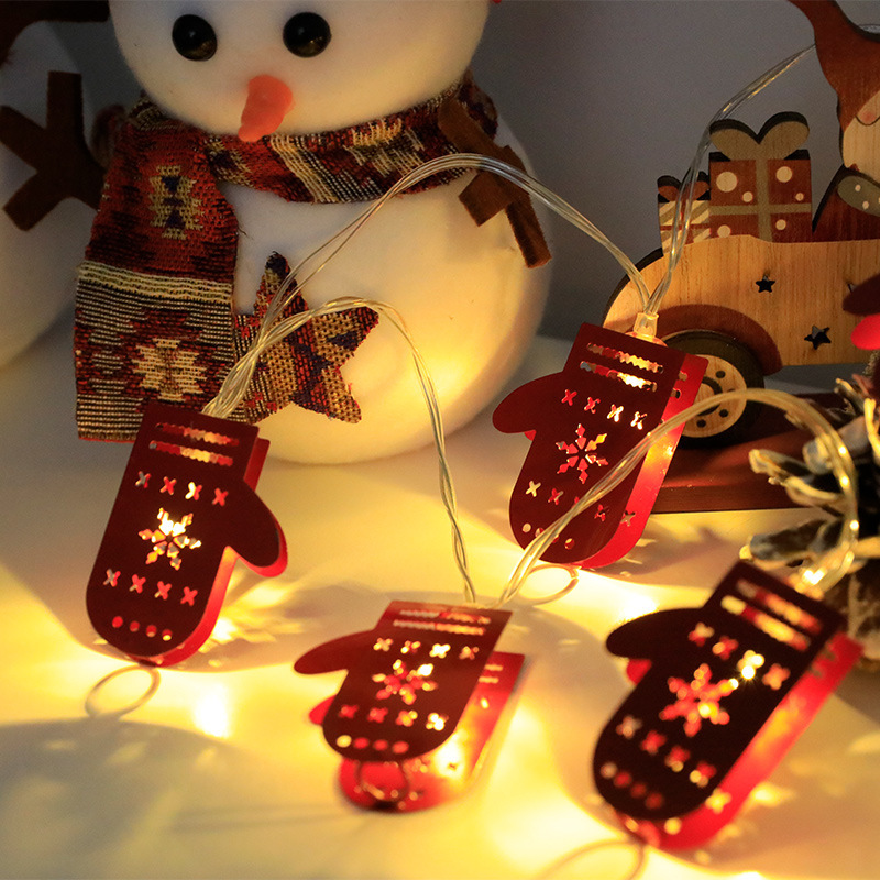 Gants de Noël 1,5 m 10 lumières