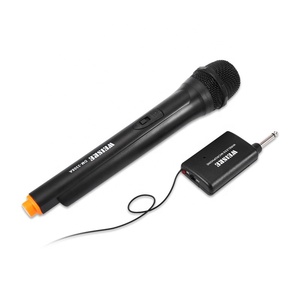 ไมโครโฟนแบบพกพาไร้สาย VHF ตั้งค่า DM-3308A การใช้งานแบบปลั๊กแอนด์เพลย์ฟรีสำหรับร้องเพลง - Product Image 1