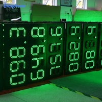 Panneau d'affichage numérique double face étanche pour station-service à led pour extérieur Panneau LED pour minuterie Affichage du prix du gaz à led