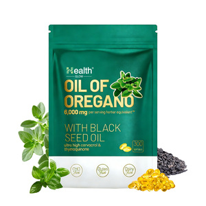 Compléments 2 en 1 en marque privée, capsules molles d'huile d'origan 6200 MG avec huile de nigelle pour un complément alimentaire quotidien naturel - Product Image 1