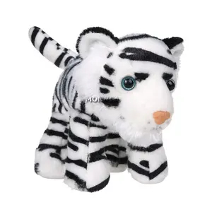 Merek Besar Kartun Harimau Putih Mainan Hadiah Promosi Kustom Boneka Mainan Mewah