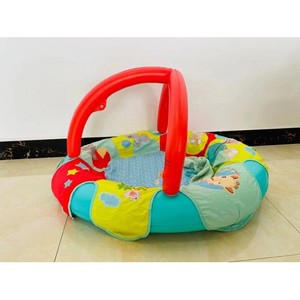 Bouée gonflable pour bébé en PVC avec auvent et motif girafe, pour tout-petits - Product Image 6