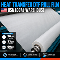 Rouleau de film PET à transfert thermique 75 microns simple ou double face pour imprimante DTF – Tailles variées (30cm, 33cm, 35cm, 36cm, 37cm, 38cm) – Nouveauté !
