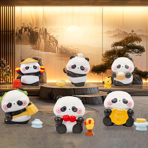 Figura de Panda Yu Mo, Adorno de Resina para Escritorio, Figura de Juguete de Regalo con Temática de Comida China, Linda y de Dibujos Animados - Product Image 2