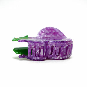 Pinza de Pelo con Diseño de Frutas y Hojas Verdes, Pinza de Acetato con Forma de Calabaza, de Alta Calidad, Personalizada, Unisex - Product Image 3