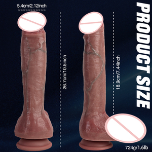 10,5 дюймов Реалистичная коричневая Вена для пениса, большая головка, Женская дилдо для мастурбации, секс-игрушки для мужчин и женщин, консоледор - Product Image 5