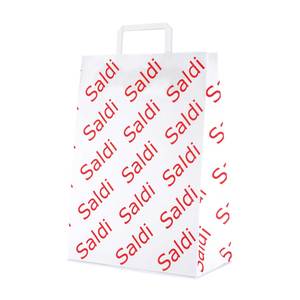 Shopper vendita carta manico piatto 36 cm + 12 cm x 41 cm - Product Image 1