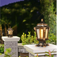 Étanche extérieur pilier lampe clôture porte principale pilier lumière jardin décoratif porte piliers éclairage