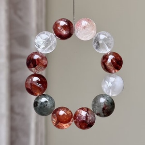 Bracelet en cristal Feng Shui naturel en gros, motif rose qui devient une poésie, pour hommes et femmes - Product Image 2