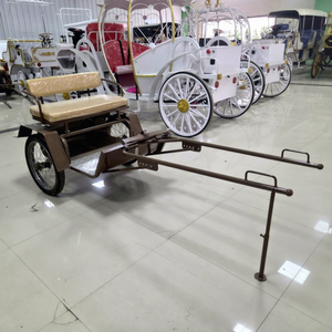 Carroza de Lujo para Caballos Miniatura, Venta Directa de Fábrica ZHENDA, Construcción Totalmente Metálica, Color Personalizado, Doble Fila, para Bodas - Product Image 1