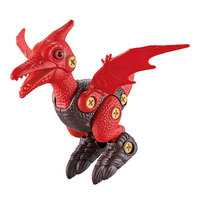 Boîte de tête de dinosaure T-rex, lot de 3 types : Ptérosaure, Spinosaurus, Stégosaure, dinosaure en plastique, jouet éducatif à assembler soi-même, démontable