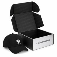 Boîte d'expédition personnalisée pour chapeaux, emballage en carton ondulé pour casquettes de baseball et accessoires