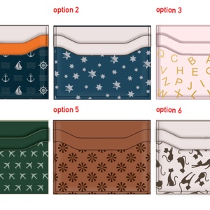 Trendy Minimalist PU Leather <b>Wallet</b> with Customized Design Own Pattern Logo Premium <b>RFID</b> Blocking & Anti-Theft Open Closure - Product Image 3