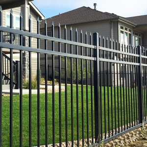 Nhà Máy Tùy Biến Bảo Vệ Ứng Dụng Màu Đen Kim Loại Hàng Rào Bảng Điều Chỉnh Ngoài Trời Vườn Kim Loại Ranh Giới Hàng Rào Vườn Hàng Rào Kim Loại - Product Image 5