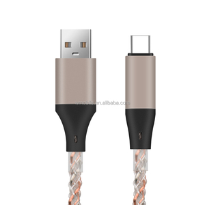 Câble lumineux Câbles de charge pour téléphone portable Lumière LED Micro Usb Type C Chargeur pour téléphones mobiles <span class=keywords><strong>Cordon</strong></span> de charge - Product Image 6
