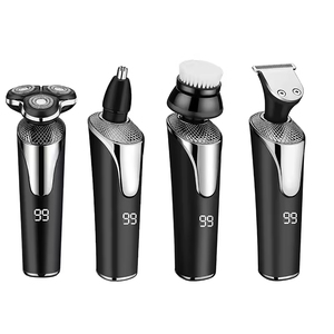 Nueva afeitadora eléctrica inteligente de alta potencia con pantalla LCD, recargable, lavable en todo el cuerpo, para barba. - Product Image 1