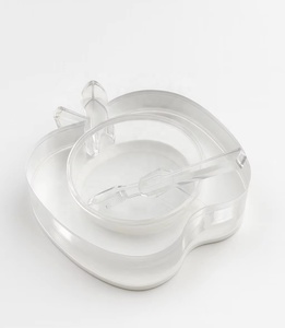 Acryl honing schaalset, Lucite Rosh Hashana honingpot, transparante hexagonale acryl Lucite honingpot, honing schaal voor Joodse geschenken - Product Image 4
