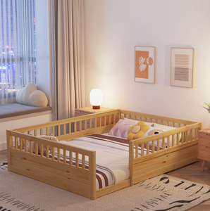 Di alta qualità mobile in legno massello <span class=keywords><strong>culla</strong></span> del bambino con ringhiera su misura <span class=keywords><strong>per</strong></span> le ragazze ragazzi neonato pavimento letto <span class=keywords><strong>per</strong></span> camera da letto - Product Image 1