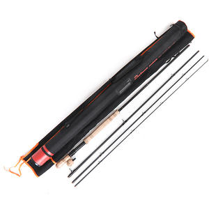 Vente en gros en stock <span class=keywords><strong>canne</strong></span> à pêche Skytouch avec baril en tissu <span class=keywords><strong>canne</strong></span> à pêche à <span class=keywords><strong>mouche</strong></span> en carbone à double poignée de 3.3m - Product Image 1