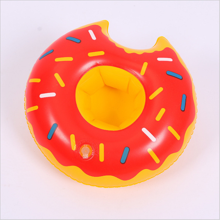 Portavasos de donut rojo