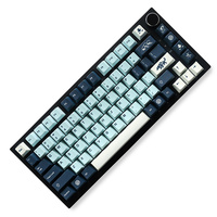 Personalized Dye-Sub Mizu Keycaps Pbt 129 Keys Layout Cherry Profile Keycaps for 61/87/104/108 Mx Switch Mechanical Keyboard