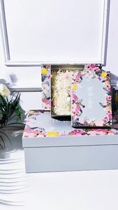 Petites boîtes d'expédition en carton estampage à chaud d'or Logo Prix bon marché d'usine <span class=keywords><strong>Abonnement</strong></span> aux soins de la peau Coffrets cadeaux Doublure en éponge - Product Image 2