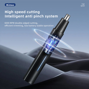 Tondeuse à poils de <span class=keywords><strong>nez</strong></span> électrique transfrontalière nouvelle génération, <span class=keywords><strong>rasoir</strong></span> avec batterie intégrée, en ABS, entièrement lavable, ensemble professionnel 2-en-1, best-seller - Product Image 4