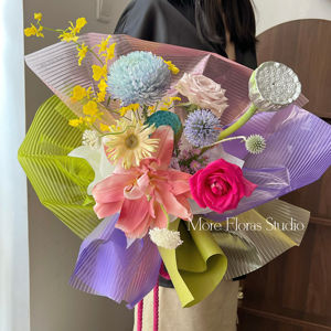 Flor de IRIS largo, película impermeable, papel floral envuelto, papel de cristal translúcido, floristas, materiales de embalaje - Product Image 6