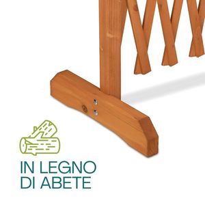 Enrejado Extensible de Madera de Abeto 150x90 cm, 8 mm de Diámetro, para Plantas Trepadoras - Product Image 3